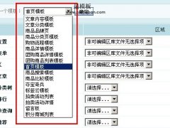 ecshop后台增加模板页的方法