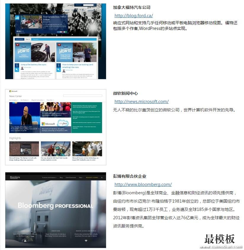 用WordPress搭建的一些全球知名网站案例