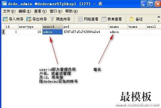 修改DedeCMS后台管理员用户名常用的三种方法